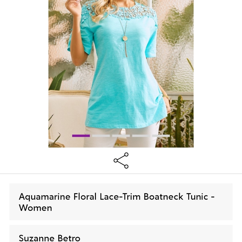 Floral boatneck tunic